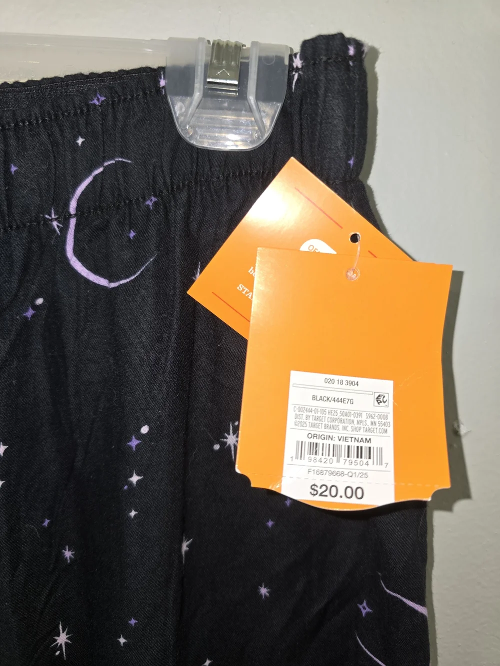 Target Black Moon & Star Print Women's Pajama Pants - Picture 3 of 5